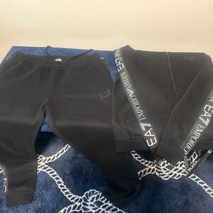 Emporio Armani Black Sweatpants & Joggers